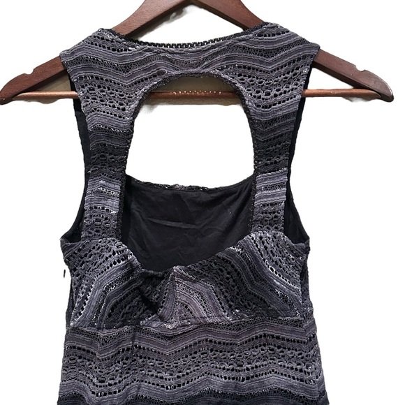 Free People Gray Ombré All You Ever Wanted Bodycon Mini Dress Size 0 - Picture 6 of 9